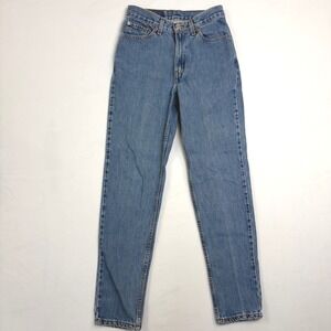 VTG Levis 512 Slim Fit Tapered Leg Jeans Womens 27 High Waisted Medium Wash Blue